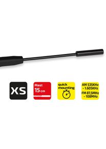 HEYNER Premium Antennen-Ersatzstab XS 15cm