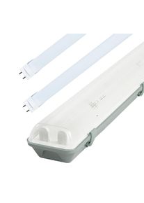 LED Solution Z&aacute;řivkov&eacute; těleso 120cm IP65 + 2x LED trubice 18W Premium 160lm/W Barva světla: Studen&aacute; b&iacute;l&aacute; 191441_191329