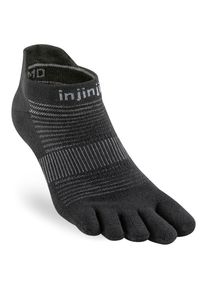 injinji Run Lightweight No-Show Running socks (S, black)