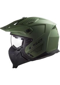 LS2 OF606 Drifter Solid, modular helmet , color: Matt-Dark Green , size: S