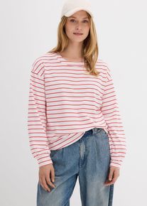 Triko s dlouh&yacute;m ruk&aacute;vem z čist&eacute; organick&eacute; bavlny | B&iacute;l&aacute; | Vel. 44/46 (L) | bonprix