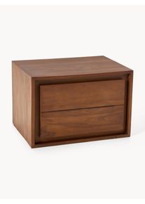 Kave Home Umyvadlová skříňka z teakového dřeva Kenta Hnědá Dřevo, Masivní dřevo Š 60 cm, V 40 cm