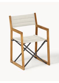 Weishäupl Weishäupl Ručně vyrobená zahradní židle z teakového dřeva Loft Hnědá Dřevo, Látka, Masivní dřevo Š 56 cm, H 55 cm