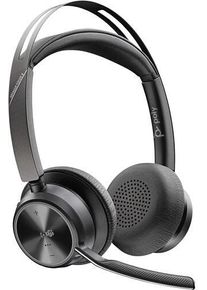 HP Poly Voyager Focus 2 On Ear Headset Kopfhörer kabelgebunden Bluetooth Rauschunterdrückung schwarz