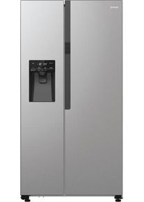 Gorenje NRR9185ESXL Stand Side-by-Side Kombination, 91,5 cm breit, 566 L, NoFrost Plus, Wasserspender, Wassertank, ECO Programm, Memory Funktion, Edel