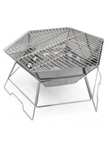 Origin Outdoors Grill- Und Feuerschale Hexagon Grill stainless steel