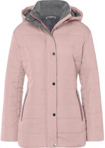 Damske Pro&scaron;&iacute;van&aacute; bunda s kontrastn&iacute;mi detaily růžen&iacute;nov&aacute; ,velikost 38