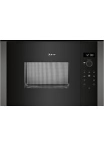 Neff HLAWD23G0 N50 Einbau Mikrowelle, 59,4 cm breit, 20 L, 5 Leistungsstufen, 7 Automatikprogramme, Graphite-Grey