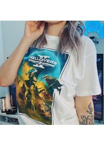 Helldivers 2 - T-shirt Key Art bianca - M - Bianco