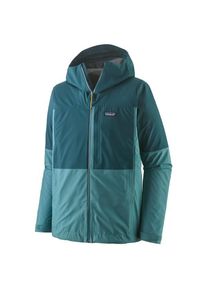 Patagonia Boulder Fork Rain Jacket Waterproof jacket Men (M, turquoise/blue)