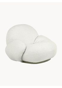 Gubi Otočné zahradní bouclé křeslo Pacha Bílá Bouclé Š 85 cm, V 100 cm