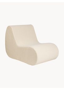 ferm LIVING Zahradní křeslo z bouclé Rouli Bílá Látka, Bouclé Š 67 cm, V 108 cm