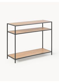 AC Design Konzolový stolek Seaford Hnědá, Černá Dřevo, Kov Š 100 cm, H 35 cm