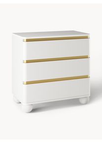 Komoda s kulovými nohami Bumba Bílá Dřevo Š 80 cm, V 80 cm | Westwing Collection