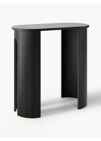 Dřevěný konzolový stolek Inola Černá Dřevo Š 80 cm, V 80 cm | Westwing Collection