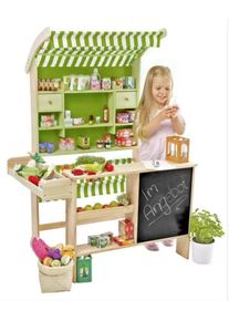 Tanner Großer Biomarkt Kaufladen Spielladen für Kinder ab 3 Jahren