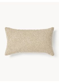 Bouclé exteriérový polštář Alka Béžová Umělé vlakno, Bouclé Š 30 cm, D 50 cm | Westwing Collection