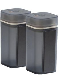 Magnet Gewürzspender, 2er-Set, 100ml, grau