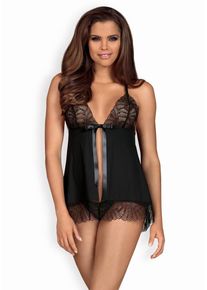 D&aacute;msk&aacute; ko&scaron;ilka babydoll Obsessive Chiccanta S/M Čern&aacute;