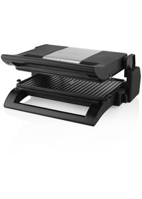 Princess 01.112536.01.002 Tisch Multi-Grill Kontaktgrill Paninimaker 1500 Watt klappbar schwarz silber
