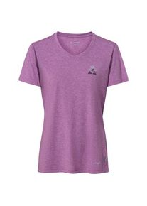 Vaude Women's Skomer Print T-Shirt III Sport shirt Women (38, purple)