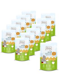 MjAMjAM Chicks & Friends Katzenfutter mit Huhn & Kürbis, 12x125g