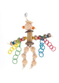 TIAKI hračka pro ptáky Robot Man cca 33x28cm