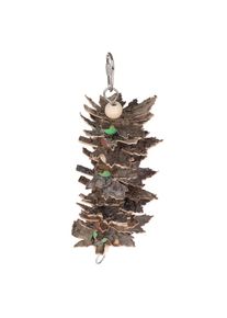 TIAKI hračka na okusování kebab s javorovým listem cca 8x5x24cm pták