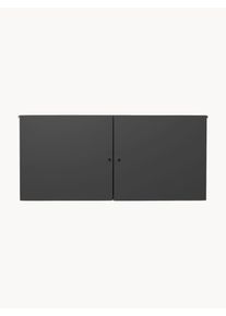 ferm LIVING Kovová skříňka Punctual Šedá Kov Š 92 cm, V 42 cm