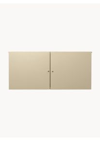 ferm LIVING Kovová skříňka Punctual Béžová Kov Š 92 cm, V 42 cm