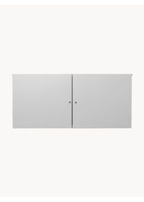 ferm LIVING Kovová skříňka pro policový systém Punctual Šedá Kov Š 92 cm, V 42 cm