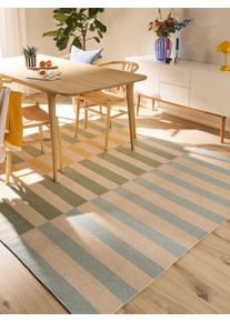 benuta Nest Plochý tkaný koberec Judith Vícebarevná/Modrá 160x230 cm Geometrické,Proužky