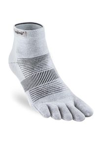 injinji Run Lightweight Mini-Crew Running socks (L, grey)