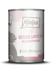 MjAMjAM Katzenfutter mit Garnelen & Huhn, 6x400g