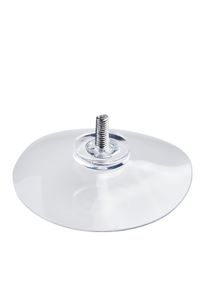 Přísavky se závitem 40 mm | M4, délka 10 mm, Měkký PVC, transparentní provedení