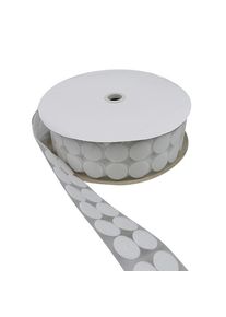 Suchý zip bodový na cívce, Smyčky | 33 mm | bílá, Nylon|Polyester