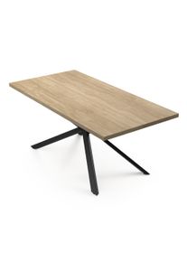 Blumfeldt Bearsdon jídelní set, stolová deska a kovové nohy stolu, industriální styl, stabilní, moderní