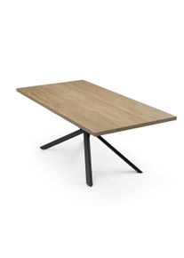 Blumfeldt Bearsdon jídelní set, stolová deska a kovové nohy stolu, industriální styl, stabilní, moderní