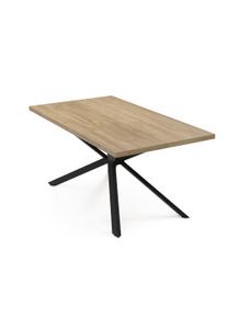 Blumfeldt Bearsdon jídelní set, stolová deska a kovové nohy stolu, industriální styl, stabilní, moderní