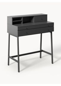 Psací stůl s rozkládací deskou stolu Lias Šedá Dřevo Š 80 cm, H 40 cm | Westwing Collection