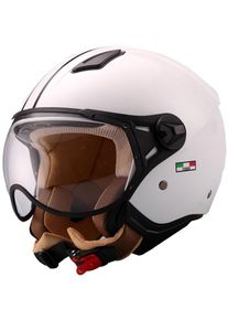 Vito Moda, open face helmet , color: White , size: S