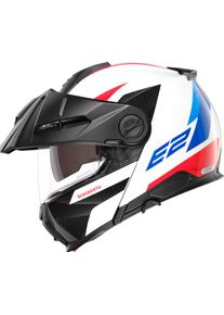 Schuberth E2 Defender flip up helmet, 2nd choice item , color: White/Blue/Red , size: M (56/57)