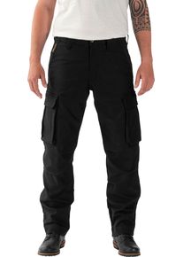 Rokker Black Jack Cargo, textile pants unisex , color: Black , size: W28/L34