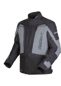 Modeka Hydron, textile jacket waterproof , color: Black/Grey , size: XL