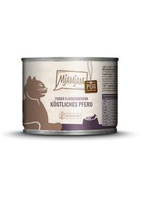 MjAMjAM Katzenfutter Pferd Pur, 6x200g