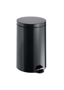Odpadkový koš nášlapný, objem 12 l Ocel | černá | matný