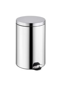 Odpadkový koš nášlapný, objem 20 l Ušlechtilá ocel | stříbrná | lesklý