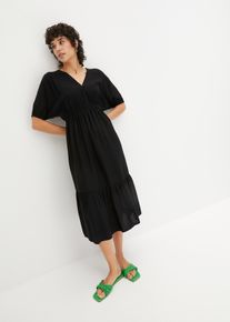 Midi šaty | Černá | Vel. 44 | bonprix