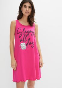 Krátká noční košile z čisté organické bavlny | Pink | Vel. 40/42 (M) | 100% bavlna| bonprix