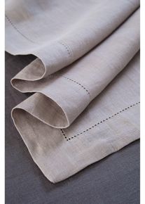 Lněný běhoun na stůl | Béžová | Vel. 40x140 cm | len| bonprix